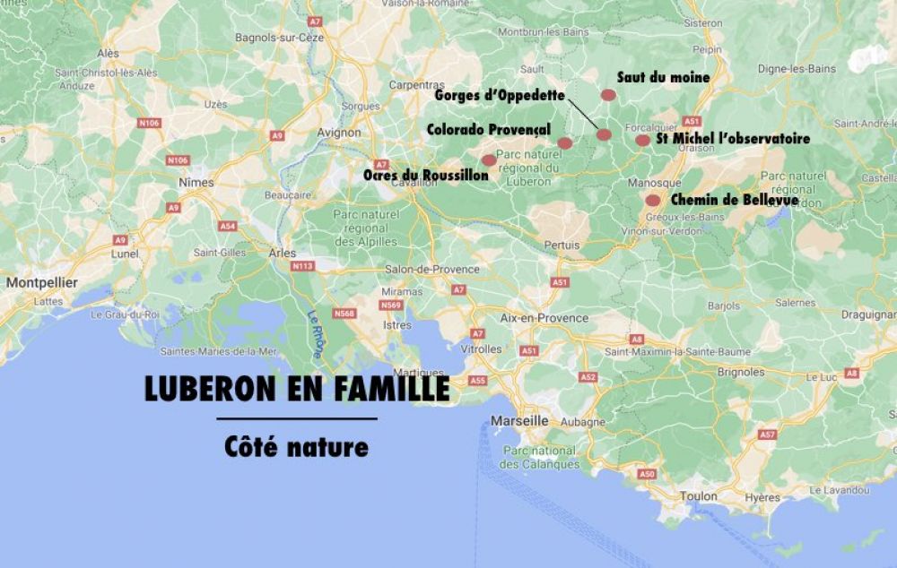 visiter le luberon carte